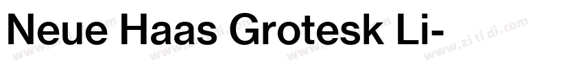 Neue Haas Grotesk Li字体转换